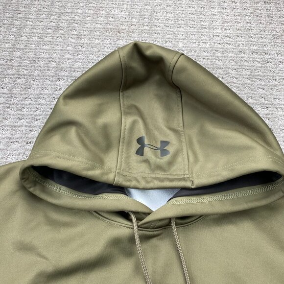 Under ARMOUR UA Camo Hoodie Sweater Men Size Extra Large XL Green Camouflage - Picture 4 of 11